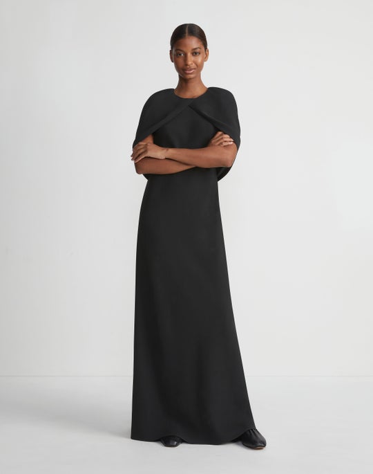 Fitted Crepe V-Neck Slit Gown by Tiffany Designs 16949 – ABC Fashion